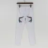 OMSJレディースパンツ鉛筆ズボン春秋白い面白い印刷ストレッチ女性スリムレディースジャンズボン210517