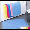 Esteras de baño Aessories Inicio Gardethroom Anti Slip Ducha Mat PVC Mas Partículas Pie Pad Baño Drop Entrega 2021 Y2Fkh