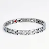 Factory Wholesale (3pieces/lot) Premier Couple Jewelry Stainless Steel Health Magnet Germanium Link Chain Bracelet for Lovers