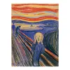 Munch the Scream Painting Poster Print Home Decor Interramed of niet -ingelijste fotopaper -materiaal