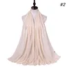 Luxuey Pom Pom Bubble Chiffon Hijab Scarf Women Long Shawl Wrap Muslim pannband Maxi Islamiska Sjaal 175*70cm