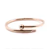 2021 Trendy Womens Nail Knot Bangle Stainless Steel Cuffs Bracelets 18k Gold Color Bracelet For Woman Designer Bangles Jewelrys Link