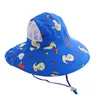 Caps & Hats Summer Baby Sun Hat Toddler Kids Girls Cute Cartoon Sunscreen Cap Extended Beach Bucket 3-12Y