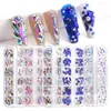 12Grrids Nails Flatback Dżetów 26 Styles DIY Nail Art Diamenty Kryształy Mieszane Kształt Klejnot Biżuteria Rzemiosła Dekoracje