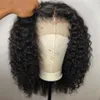 Fabriksvåg Vatten Curly Lace Front Wig och 360 Lace Human Hair Wigs För Black Women Brazilian Malaysian Preplucked Baby Hair Bleached Knots