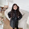 Manteau d'hiver en duvet pour enfants à double face Veste imperméable à la mode pour filles