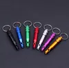 500pcs/lot Pet Dog training whistle keyring Aluminum dog-whistle With storage Pill box 77*12mm SN5993