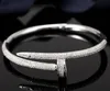 50% de réduction sur le bracelet manchette femmes plaqué or 18 carats bracelet d'amour plein de diamants bracelets bijoux pour cadeau 16,5 cm sans boîte