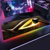 Rvb Asus tapis de souris de jeu jeu tapis de souris rvb Led configuration Gamer décoration Cool brillant clavier tapis de souris tapis de souris d'ordinateur portable tapis cadeau