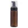 2022 Nieuwe 150 ml lege huisdier plastic schuimende fles zeep 5oz amber lotion pomp flessen