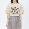 女性のTシャツVIP HJN自然に戻る夏最愛のフラワープリントレディースファッション特大の半袖トップ