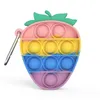 Bolla del dito del giocattolo antistress in silicone colorato DHL Bolla di unicorno carino ColorKeychain Squeeze Toy Factory Outlet6804592