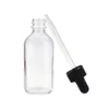 800pcs 5ml 10ml 15ml Glass Dropper Bottles 30ml Transparent E Liquid Empty Bottle With Rubber cap Glass Pipe DH0586