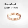 steel sier gold rose zircon male and female love ring jewelry a wedding gift for newlyweds