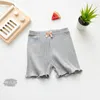 Shorts säkerhet byxor för barn flickor leggings barn kort ren färg underkläder bowknot elegant hög midja1262816