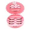 Acrylic Cute Bow False Eyelashes Eye Lashes Storage Box Makeup Cosmetic Mirror Case Organizer SN4865