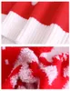 H.Sa Winter Snowflake Boże Narodzenie Sweter Długie Topy Soft Pull Swiosfy Grube Ciepłe Knit Swetry Czerwona Snowwear 210417