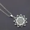 Pendant Necklaces Flower Of Life Charms Mandala Mercaba Spirit Digital Secret Charm Fashion Sports Yoga DIY Metal Necklace 1pcs250f