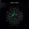 Smael Men Se digital Vattentät Klocka Män Army Militär Klockor LED Mäns Armbandsur 1803 Sport Watch G1022