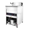 Elektrisk Fryer Machine Kommersiell Uppvärmningsrör Vertikal Fried Chicken Tillverkare Rostfritt Stål Skinka Sausage Frying Maker
