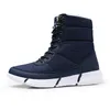 Mannen Winter met Bont Super Warm Warme Snowboots Mannen Unisex Winter Casual Schoenen Sneakers Hoge Top Rubber Waterdicht