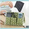 Torby Organizacja Houseeping Home GardenHome Creative Simple Linen Cloth Tissue Box Multi - Funkcjonalny 6 Gird Torba Desktop Magazyn