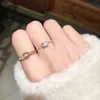 Yun Ruo Pave Zirkoon Crystal Riem Gespen Ring Rose Goud Kleur Vrouw Gift Mode Titanium Staal Sieraden Never Fade Drop Shipping X0715