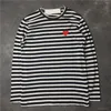 Mens T Shirts Japanese Fashion Love Brodery Long Sleeve High Street Stripe Longsleved Loose Women T Shirts Casual Clothes8782722