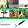 Disciplina de cães Treinamento de obediência Treinamento de níquel Ultrassônico Pet Whistling Tubo Key Ring Dogs Repulsor Anti Bark Stop Barking ZL0412