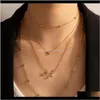 Necklaces & Pendants Drop Delivery 2021 Mothers Day Baby Girl In Hand Mother Pendant Gold Heart Chokers Necklace Fashion Jewelry Gift Blbr7