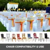 Housses de chaise 2022 Universal White Stretch Spandex Wedding Party Event Banquet El Dining 50pcs Slipcover