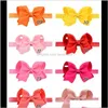 Clips Barrettes Wholesale Handmade Large Bowknot Grosgrain Ribbon Bows Girls Band Hair Pin Elastic Headband Accessories Christmas C6Ho Da7Nv