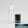 Wyprzedaż 5 ml szklana rolka na butelce perfum do olejków eterycznych Pusta kosmetyczna skrzynka ze stalowymi koralikami