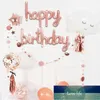 Joyeux Anniversaire Lettres Conjointes Ballon Bannière Rose Or Argent Alphabets Décoration De Fête Baby Shower Globos Prix Usine Expert Design Qualité Dernier Style