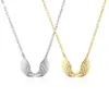 Andywen 925 Sterling Silver Gold Wing Feather Pendant Long Chain Choker Necklace Women Luxury Jewelry for Accessories