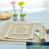 Creative Jute Coaster for Bowl Mats Placemats Cloth Art Photo Decorationg Coffee Cup Mats Family Wedding Party Household OWF7014 Factory price expert design