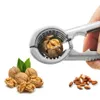 Nutcracker Walnut Opener Metal Walnut Cracker com cabo antiderrapante em forma de V-em forma de funil em casa design de viva de frutas Ferramentas de vegetais