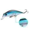 10st / Lot Minnow Fiske Lures Crankbait 3D-ögon Konstgjord Hård Pesca Bass Tackle