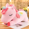 New30cm Kawaii Giant Unicorn Peluche Peluche Toy Soft Licorne Poupées Soft Poupées Animal Cheval Jouets Coussin Anniversaire Cadeaux Fête Favoris PAR MER RRB12188