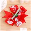 Hair Aessories Baby, Kids & Maternity 12Pcs Xmas Christmas Bowknot Hairpin Bow Clips Barrette For Girls Wholesale Drop Delivery 2021 Lysno