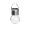Hangende LED-nachtlamp op zonne-energie, waterdicht, gebarsten glazen bol, licht voor bruiloft, kerst, thuisfeest, tuin, terrasdecor