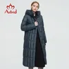 Astrid Vinter Kvinnors Coat Kvinnor Lång Varm Parka Plaid Fashion Tjock Jacka Hooded Bio-down Kvinnlig Kläderdesign 9546 210819