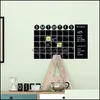 Décor & Garden Removable This Month Blackboard Pvc Wall Stickers Waterproof Home Room Office Decor Wallpaper Drop Delivery 2021 Rno2S