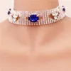 Cokers Crystal Rhinestone Collana a sospensione per le donne Accessori per matrimoni Bride Wedding Accessori Silver Punk Gioielli gotici Heal22