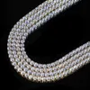 Nieuwe aangekomen 4mm Cubic 5a Iced Out Bling CZ Tennis Chain Ketting Vonken Bling Bruiloft Bruids Gift Choker 15 16 Ketting X0509