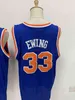 Patric Ewing High School's Men's Basketball Jersey All Stitched Blue Color S-2xl