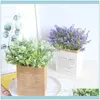 Festa festiva decorativa suprimentos Gardendecorative flores grinaldas plásticas lavanda transfronteiriça artificial fabricante de decoração home w