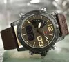 Luxury Brand NAVIFORCE Men Leather Military Watches Men's Quartz Analog Led Digital Sport Wrist Watch relogio masculino 210517