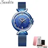 SUNKTA Brand Luxury Women Watches Fashion Quartz Watch Ladies Simple Waterproof Wrist Watch Gift for Girl Relogio Feminino 210517