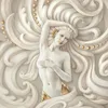Personnalisé mural 3D stéréoscopique Sculpture de beauté Sculpture moderne de style européen Chambre à coucher